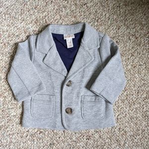 Cat and jack soft cotton grey gray baby blazer